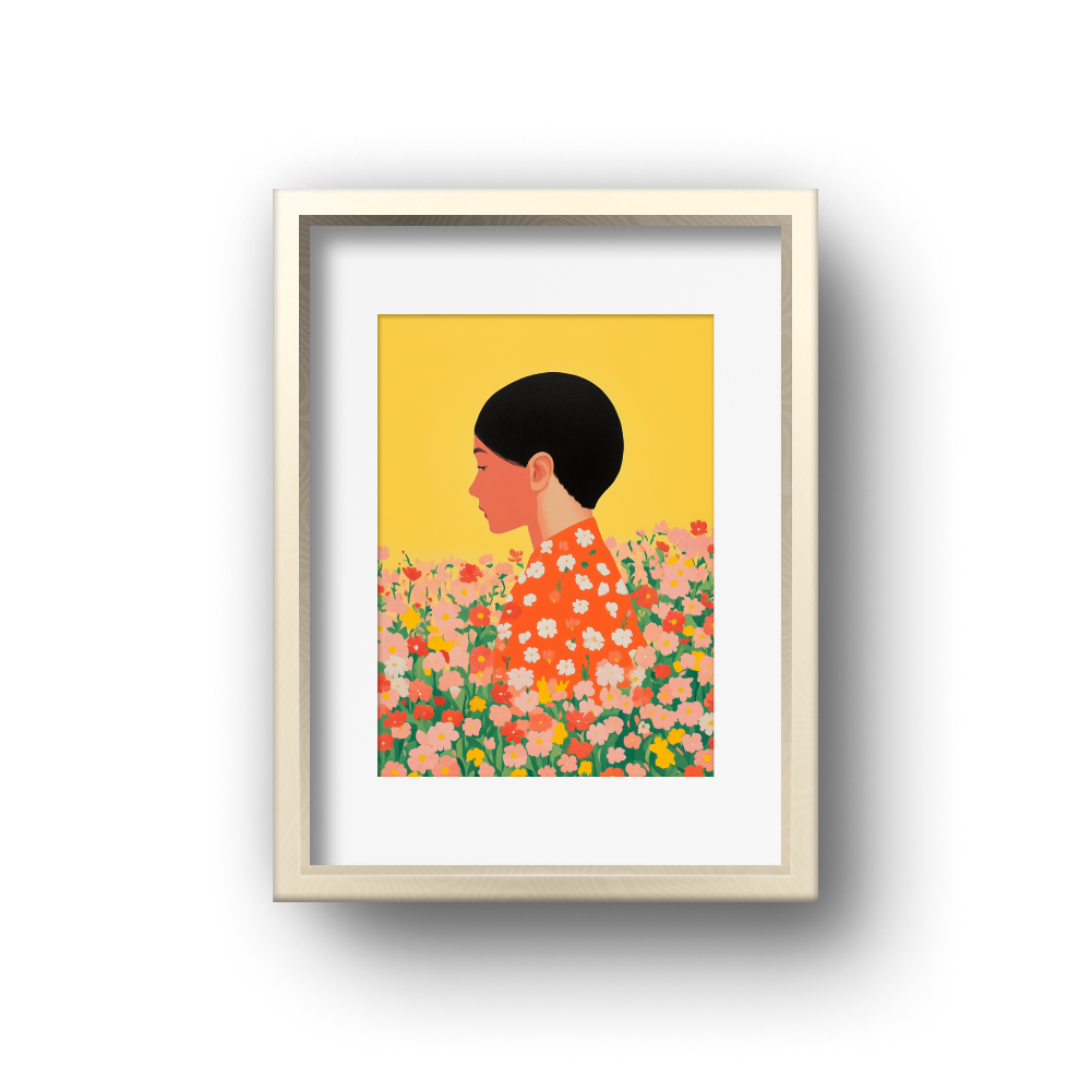 現代色彩海報 - 花花世界