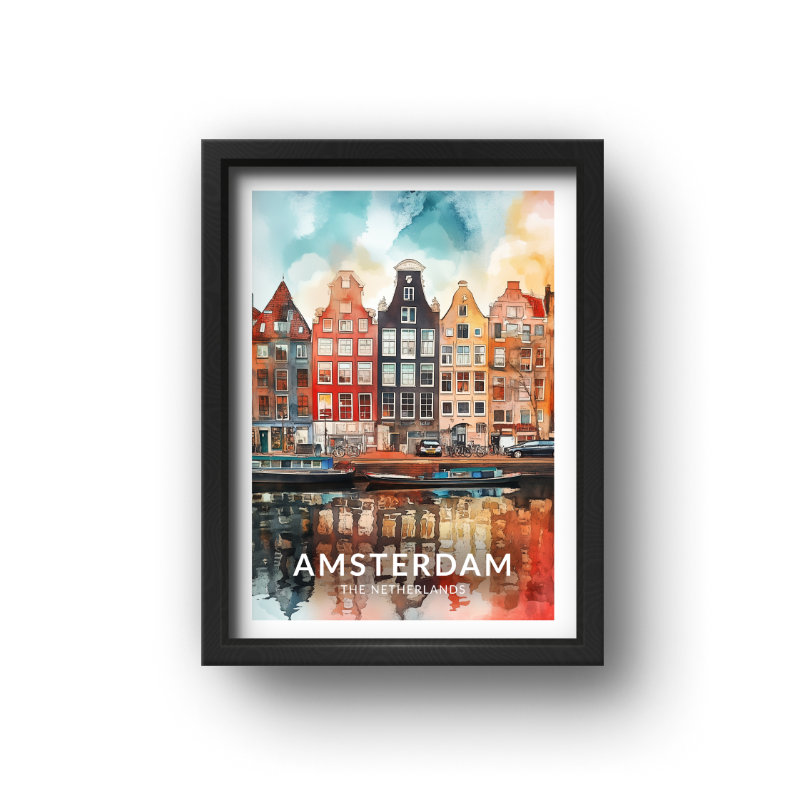 城市旅遊海報 - 阿姆斯特丹 Amsterdam , 荷蘭 The Netherlands