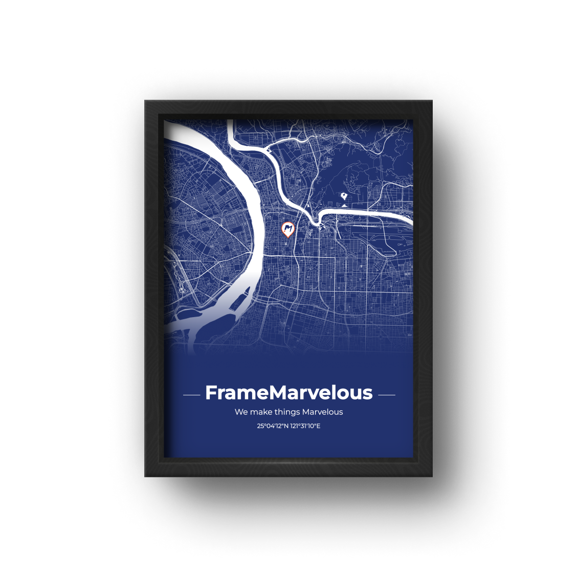 城市地圖海報 - FrameMarvelous , 客製