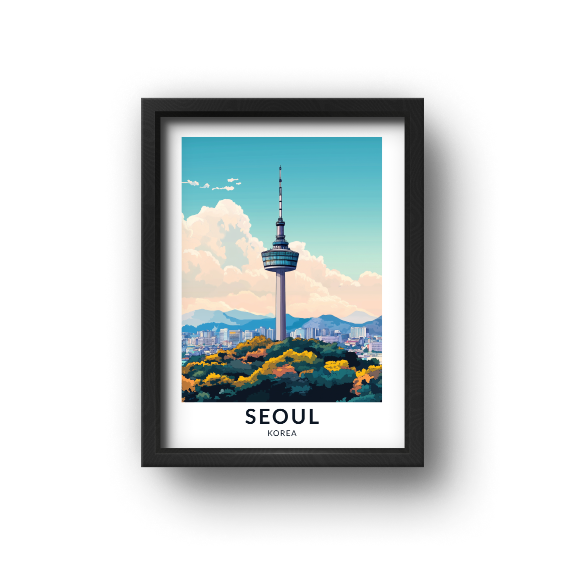 城市旅遊海報 - 首爾 Seoul , 韓國 Korea