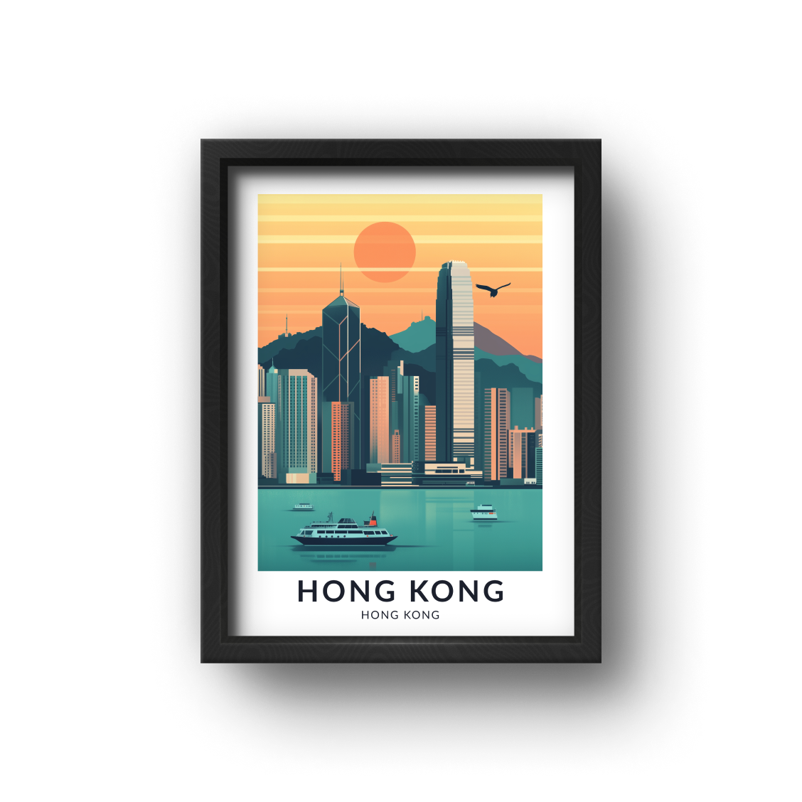 城市旅遊海報 - 香港 Hong Kong