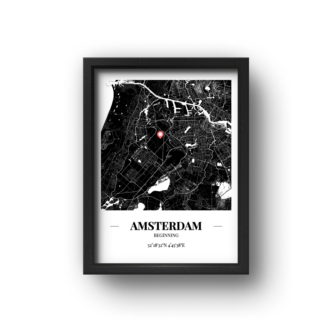 【客製化】城市地圖海報 - 阿姆斯特丹 Amsterdam