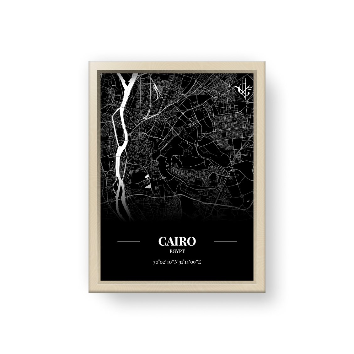 城市地圖海報 - 開羅 Cairo , 埃及 Egypt