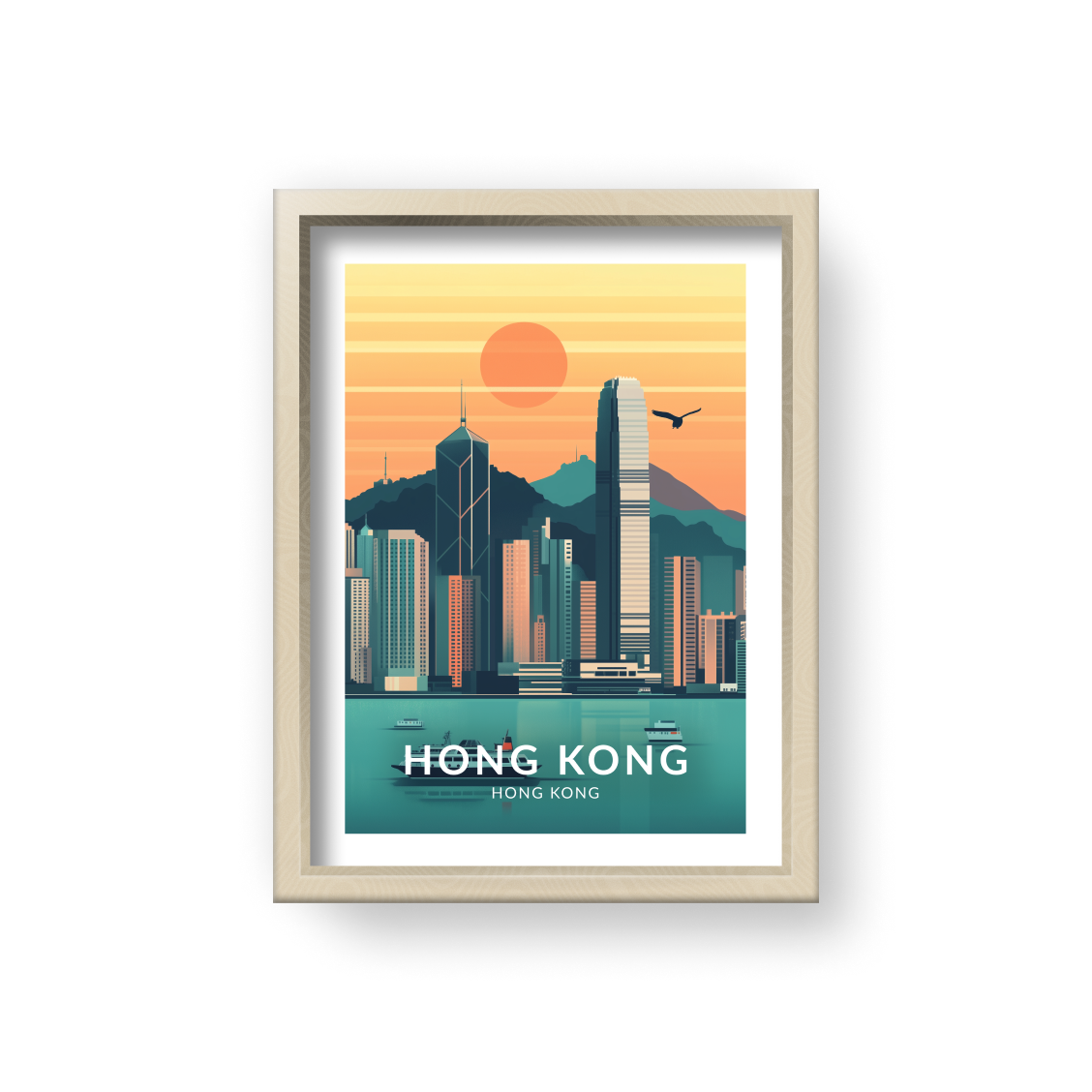 城市旅遊海報 - 香港 Hong Kong