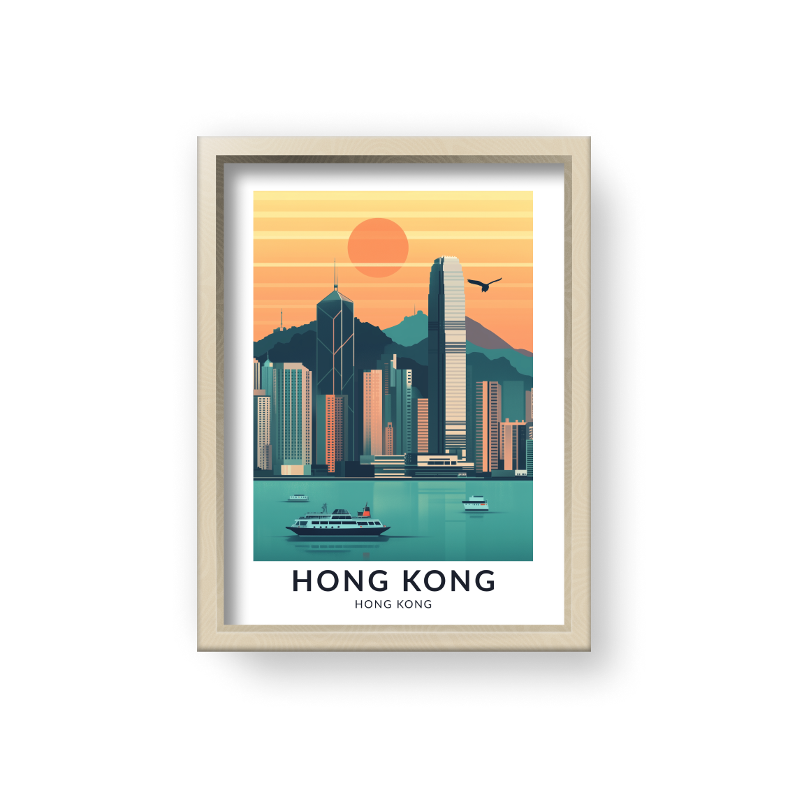 城市旅遊海報 - 香港 Hong Kong